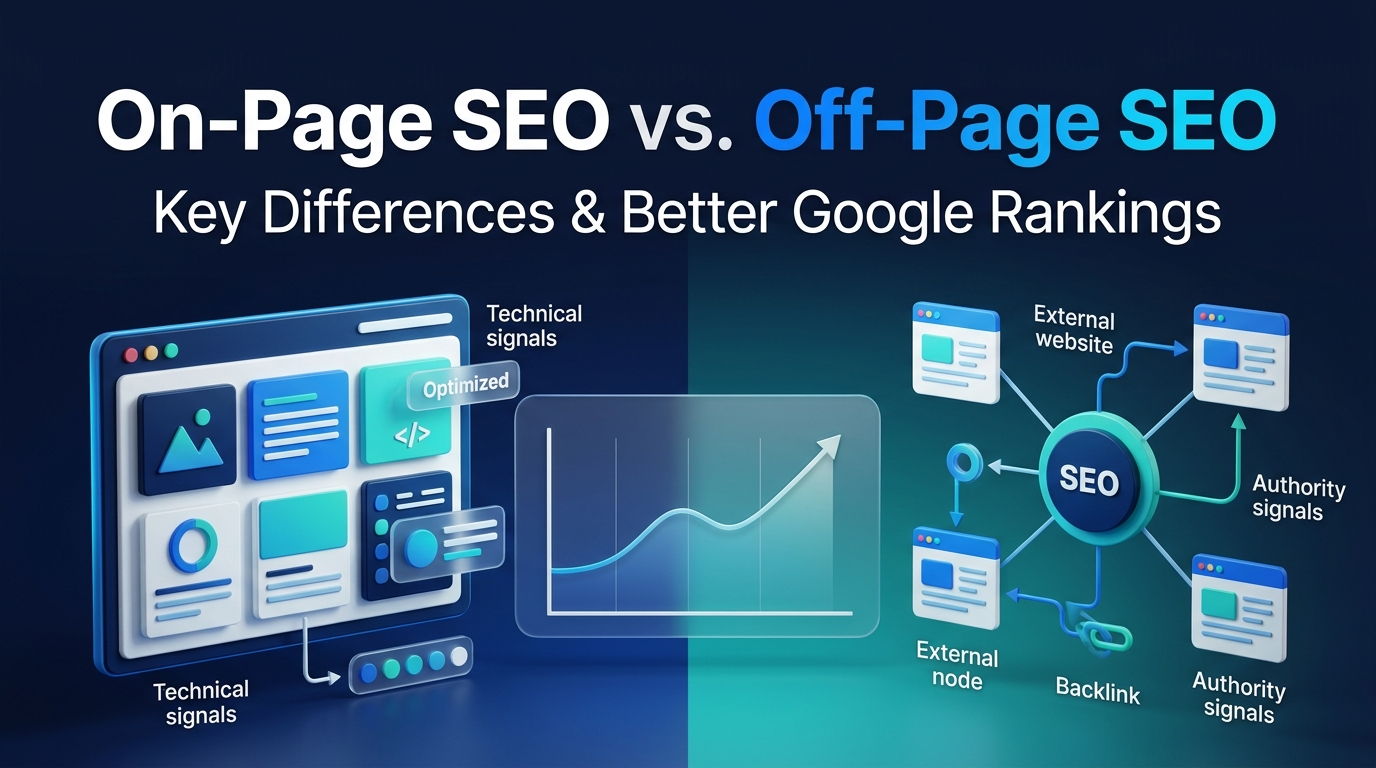 On-Page SEO vs. Off-Page SEO: Key Differences and How to Improve Google Rankings